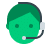 flat color icons assistant